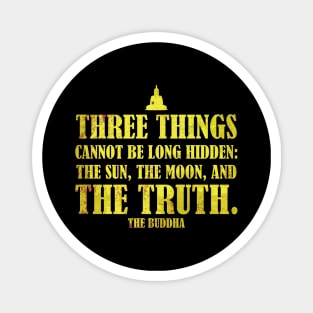 Buddha Quotes: The Truth - Wisdom, Spirituality, Meditation, Yoga: Yellow Magnet